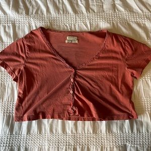Flattering Urban Outfitters Orange Top